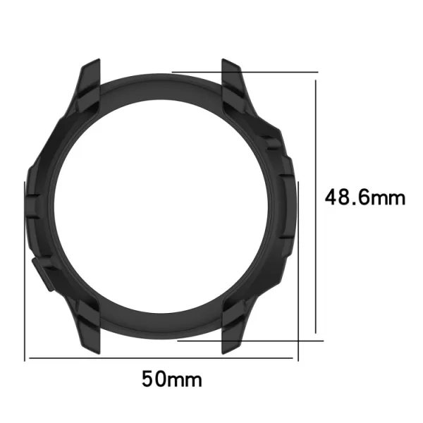TPU HALF COVER Obal pre Amazfit GTR 4 / GTR 4 Pro modrý