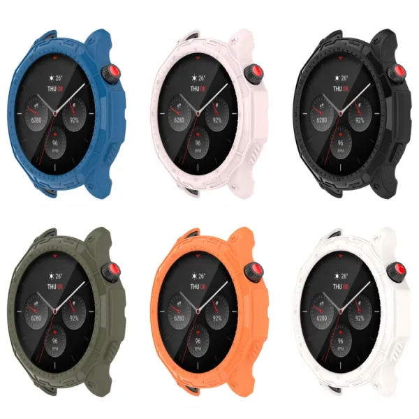 TPU HALF COVER Obal pre Amazfit GTR 4 / GTR 4 Pro modrý