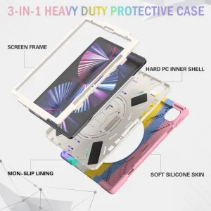 SOLID Odolný kryt pre Apple iPad Pro 12.9 2022 / 2021 RAINBOW
