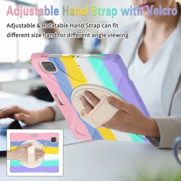 SOLID Odolný kryt pre Apple iPad Pro 12.9 2022 / 2021 RAINBOW