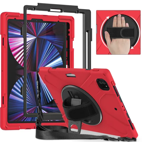 SOLID Odolný kryt pre Apple iPad Pro 12.9 2022 / 2021 červený