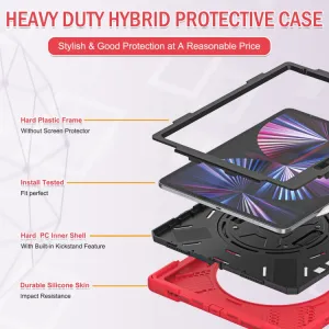 SOLID Odolný kryt pre Apple iPad Pro 12.9 2022 / 2021 červený
