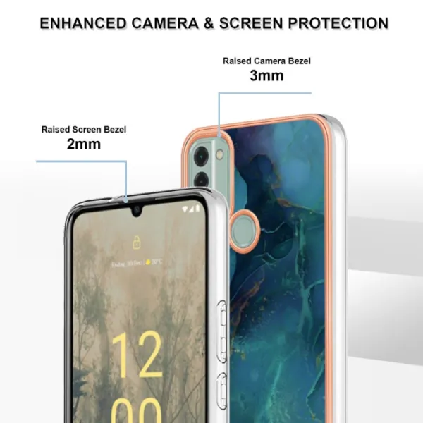 IMD MARBLE Ochranný kryt Nokia C31 GREEN