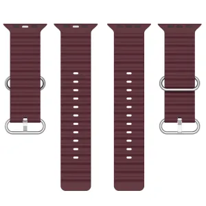 OCEAN Remienok pre Apple Watch Ultra 1 / 2 / 3 (49mm) / 9 / 8 / 7 (45mm) / 6 / SE / 5 / 4 (44mm) / 3 / 2 / 1 (42mm) bordový