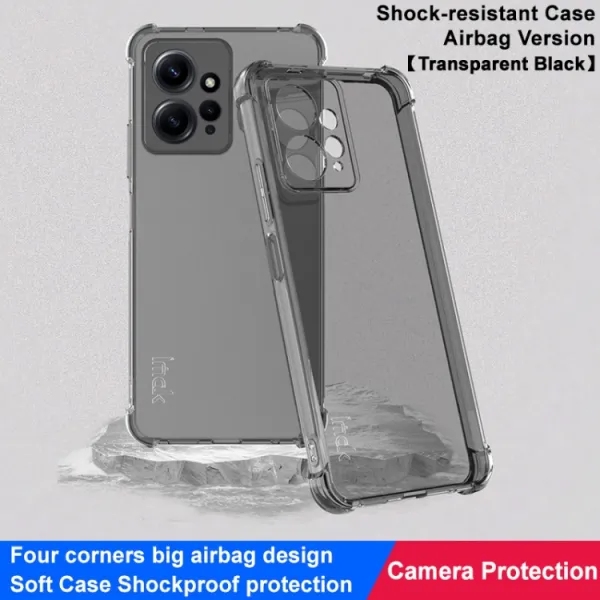 IMAK Ochranný silikónový kryt Xiaomi Redmi Note 12 čierny