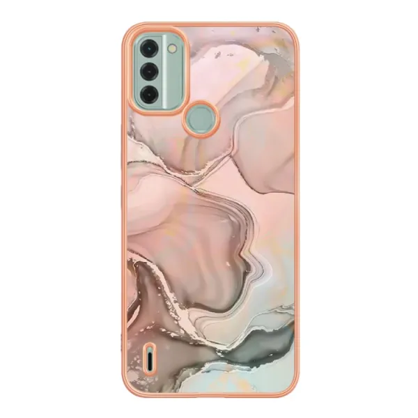 IMD MARBLE Ochranný kryt Nokia C31 ROSE GOLD