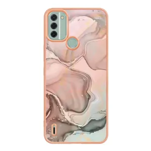 IMD MARBLE Ochranný kryt Nokia C31 ROSE GOLD