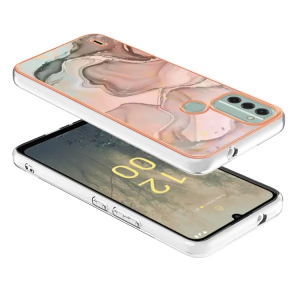 IMD MARBLE Ochranný kryt Nokia C31 ROSE GOLD