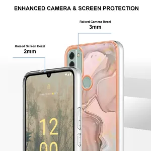 IMD MARBLE Ochranný kryt Nokia C31 ROSE GOLD