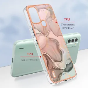 IMD MARBLE Ochranný kryt Nokia C31 ROSE GOLD