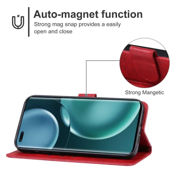 SMOOTH Peňaženkové puzdro Honor Magic5 Pro 5G červené