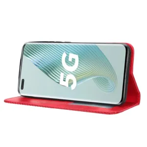 BUSINESS Peňaženkový kryt pre Honor Magic5 Pro 5G červený