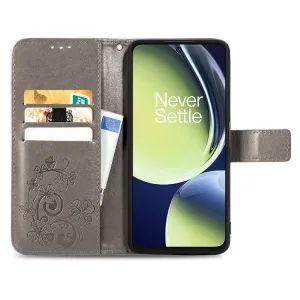 ART FLOWERS Peňaženkový kryt OnePlus Nord CE 3 Lite 5G šedý