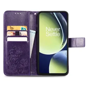 ART FLOWERS Peňaženkový kryt OnePlus Nord CE 3 Lite 5G fialový