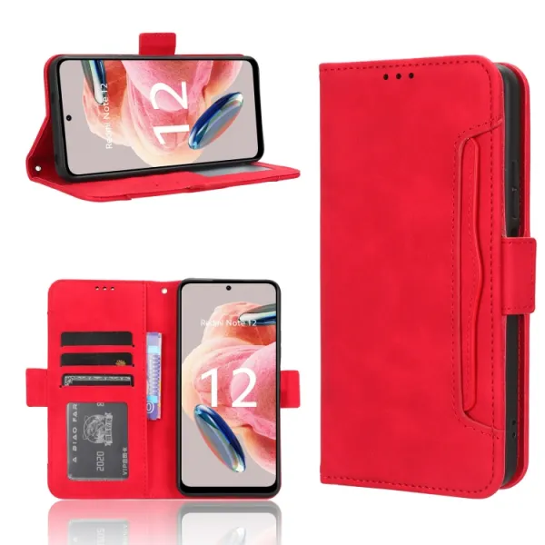 SLOT Peňaženkový obal pre Xiaomi Redmi Note 12 červený