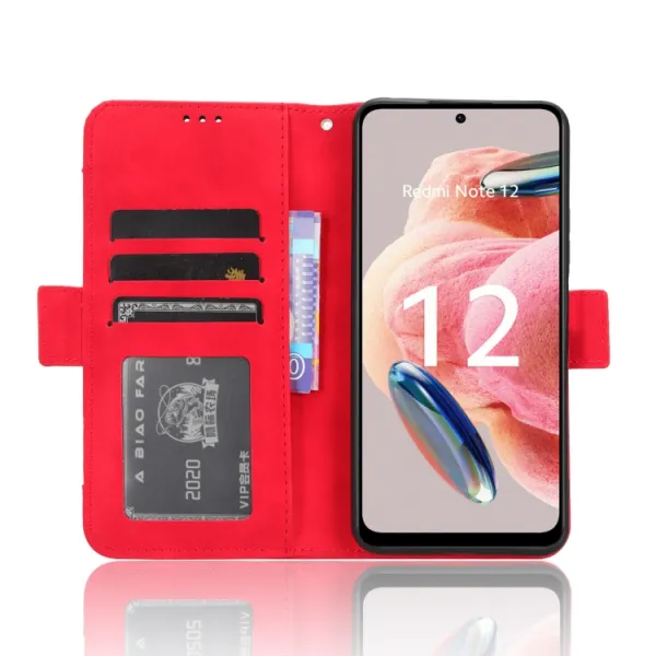 SLOT Peňaženkový obal pre Xiaomi Redmi Note 12 červený