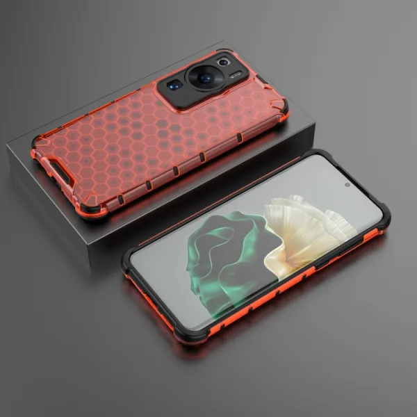 HONEYCOMB Ochranný kryt Huawei P60 Pro červený