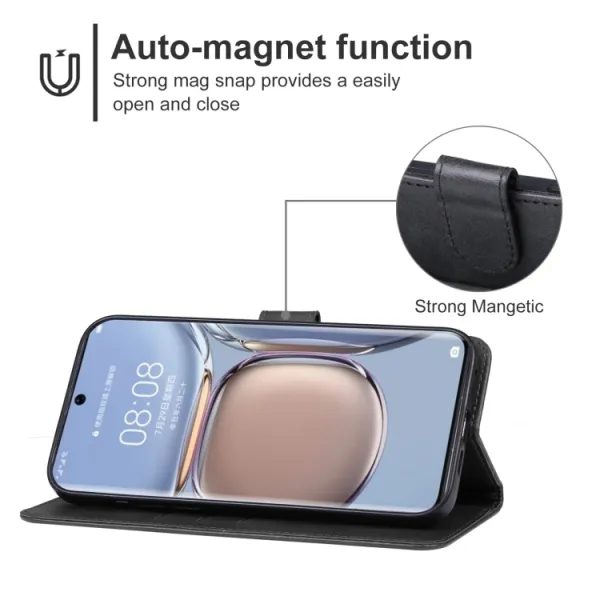 SMOOTH Peňaženkové puzdro Huawei P60 Pro čierne