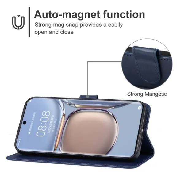 SMOOTH Peňaženkové puzdro Huawei P60 Pro modré