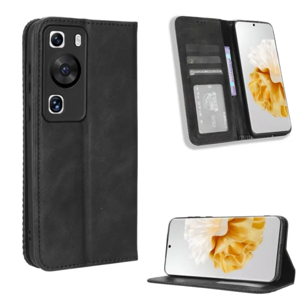 BUSINESS Peňaženkový kryt pre Huawei P60 Pro čierny