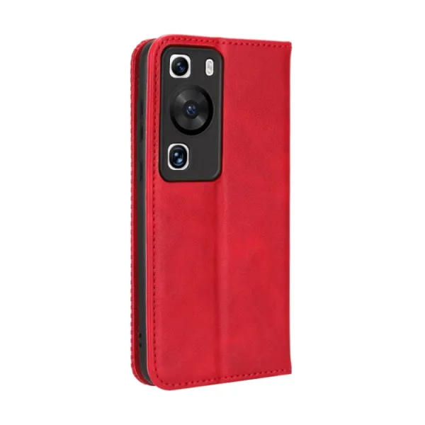 BUSINESS Peňaženkový kryt pre Huawei P60 Pro červený
