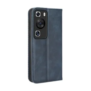 BUSINESS Peňaženkový kryt pre Huawei P60 Pro modrý