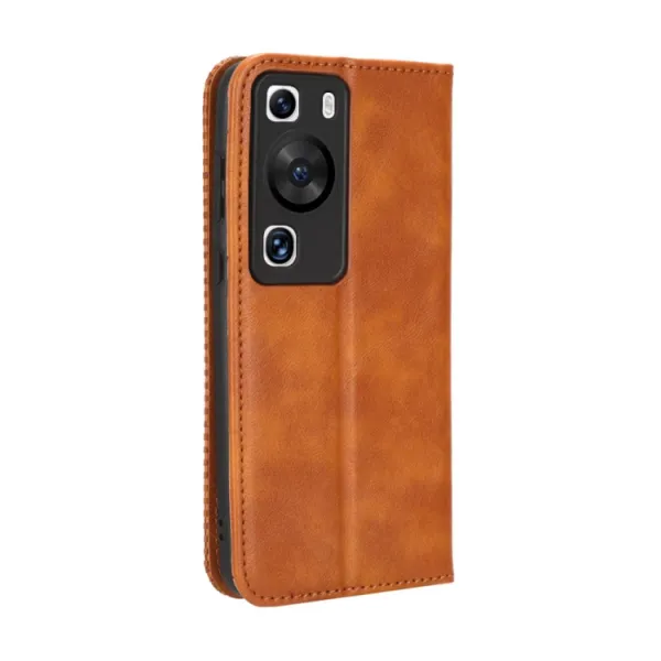 BUSINESS Peňaženkový kryt pre Huawei P60 Pro hnedý