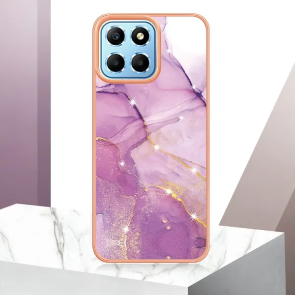 IMD MARBLE Ochranný kryt Honor X6 / X8 5G PURPLE
