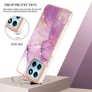 IMD MARBLE Ochranný kryt Honor X6 / X8 5G PURPLE