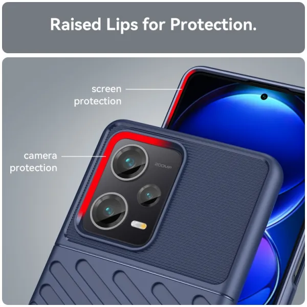 THUNDER Ochranný kryt Xiaomi Redmi Note 12 Pro+ 5G modrý