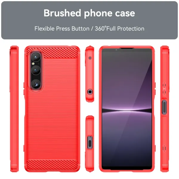 FLEXI TPU Kryt pre Sony Xperia 1 V červený