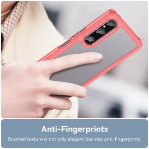 CRYSTAL Ochranný kryt pre Sony Xperia 1 V červený