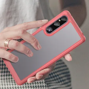CRYSTAL Ochranný kryt pre Sony Xperia 1 V červený