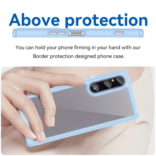 CRYSTAL Ochranný kryt pre Sony Xperia 1 V modrý