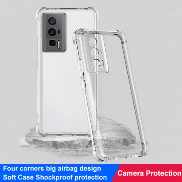IMAK Ochranný silikónový kryt Xiaomi Poco F5 Pro priehľadný