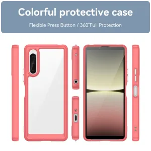 CRYSTAL Ochranný kryt pre Sony Xperia 10 V červený