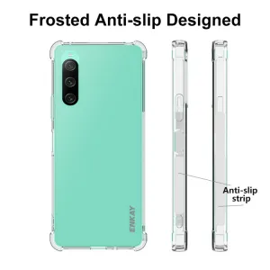 ENKAY AIRBAG Extra odolný kryt Sony Xperia 10 V priehľadný