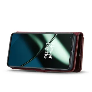 DG.MING Peňaženkový obal 2v1 OnePlus 11 5G červený