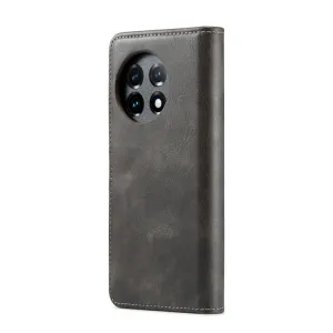 DG.MING Peňaženkový obal 2v1 OnePlus 11 5G šedý