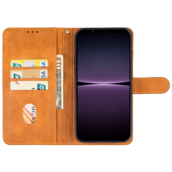 SMOOTH Peňaženkové puzdro Sony Xperia 1 V hnedé