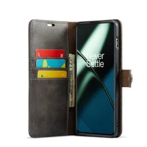 DG.MING Peňaženkový obal 2v1 OnePlus 11 5G šedý