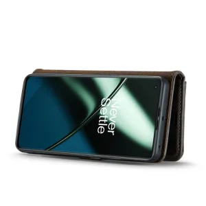 DG.MING Peňaženkový obal 2v1 OnePlus 11 5G šedý