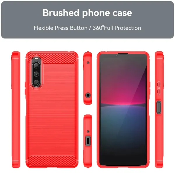 FLEXI TPU Kryt pre Sony Xperia 10 V červený