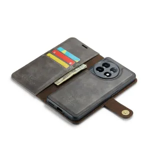 DG.MING Peňaženkový obal 2v1 OnePlus 11 5G šedý