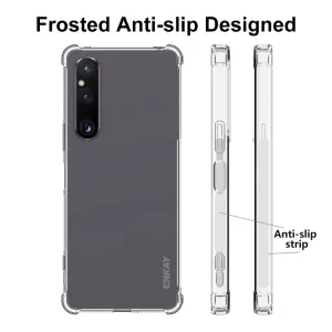ENKAY AIRBAG Extra odolný kryt Sony Xperia 1 V priehľadný