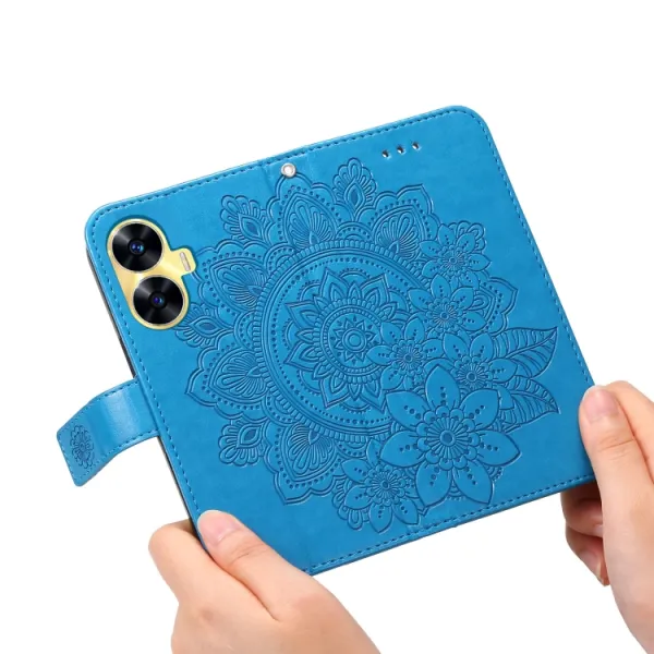 ART MANDALA Peňaženkové puzdro Realme C55 modré