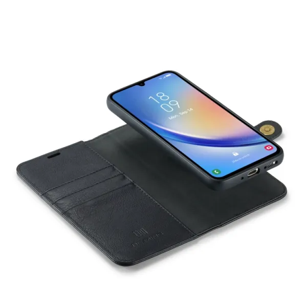 DG.MING Peňaženkový obal 2v1 Samsung Galaxy A34 5G čierny