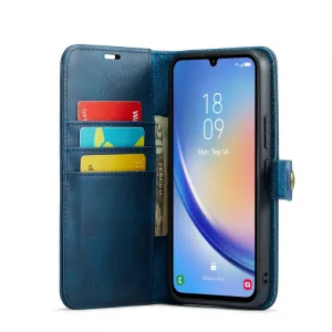 DG.MING Peňaženkový obal 2v1 Samsung Galaxy A34 5G modrý