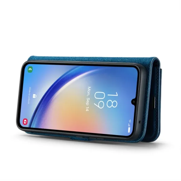 DG.MING Peňaženkový obal 2v1 Samsung Galaxy A34 5G modrý