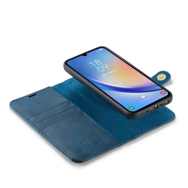 DG.MING Peňaženkový obal 2v1 Samsung Galaxy A34 5G modrý